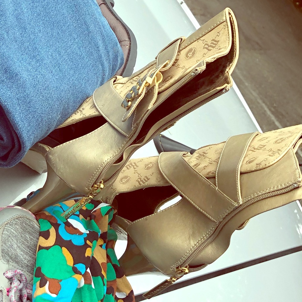 Gold roca wear heels
